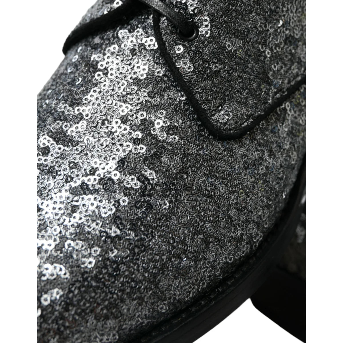 Dolce Gabbana Mesmerizing Sequined Derby Dress Shoes &