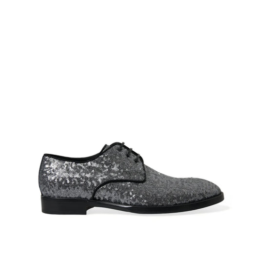 Dolce Gabbana Mesmerizing Sequined Derby Dress Shoes &