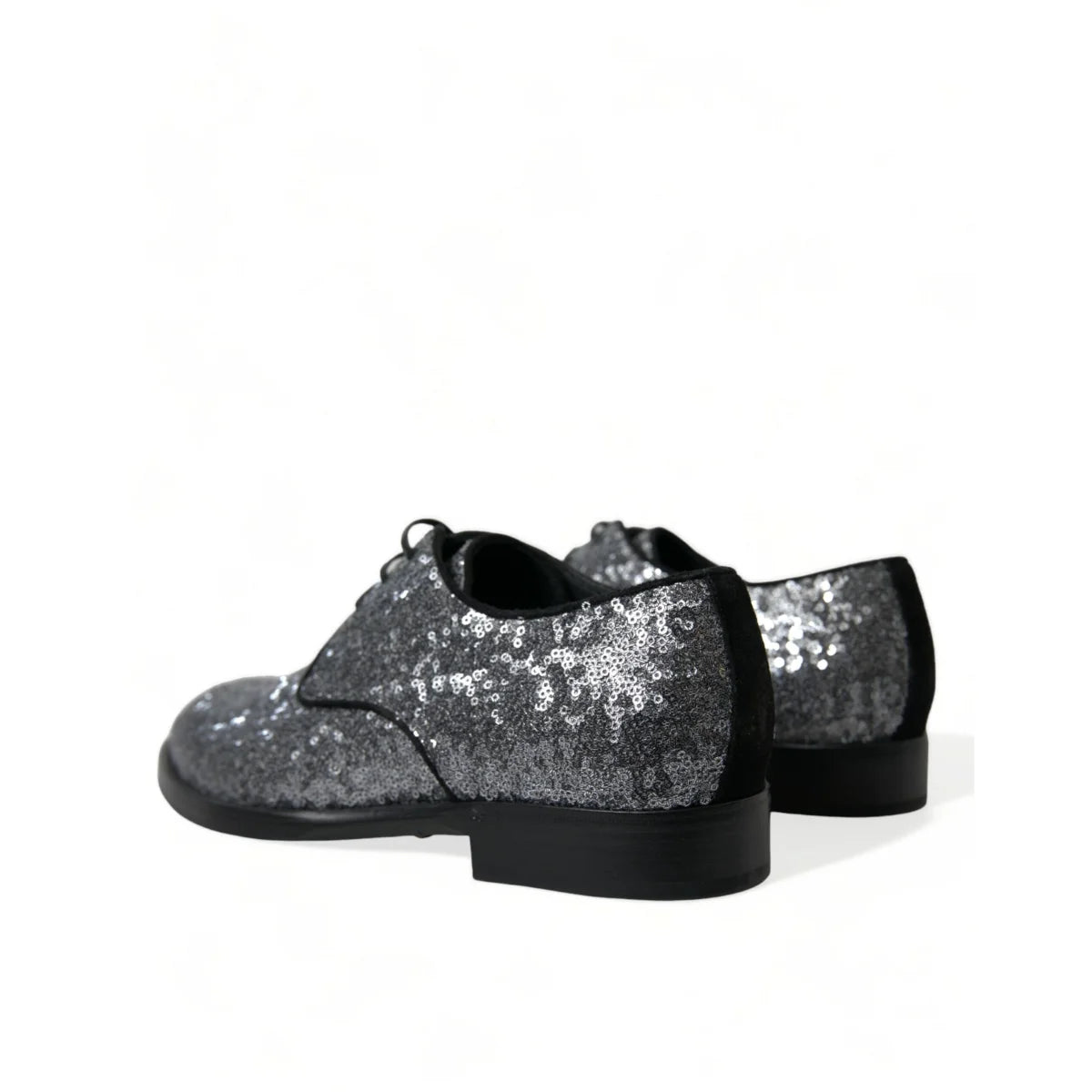 Dolce Gabbana Mesmerizing Sequined Derby Dress Shoes &