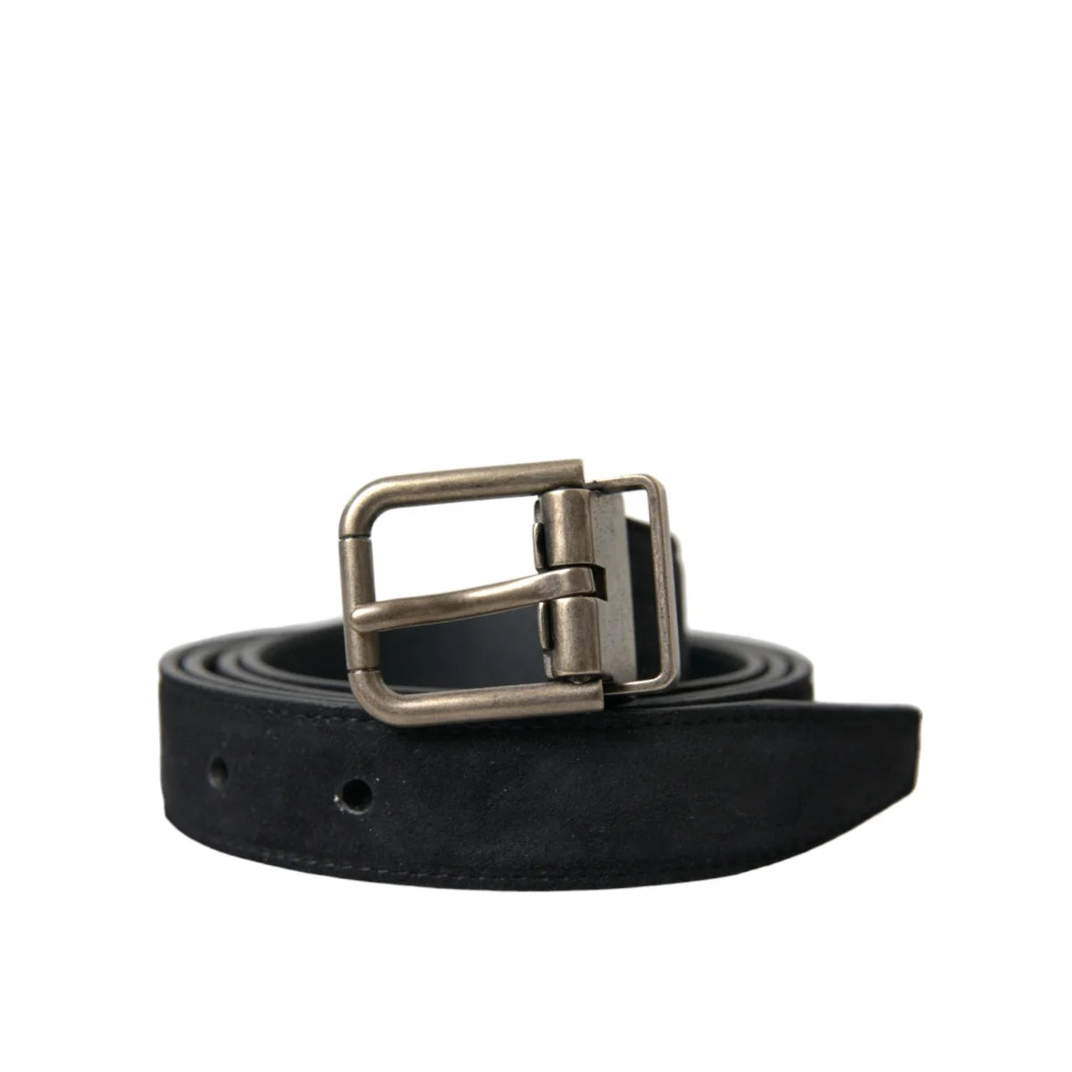 Dolce Gabbana Metal Buckle Belt in Luxurious Goat Leather &
