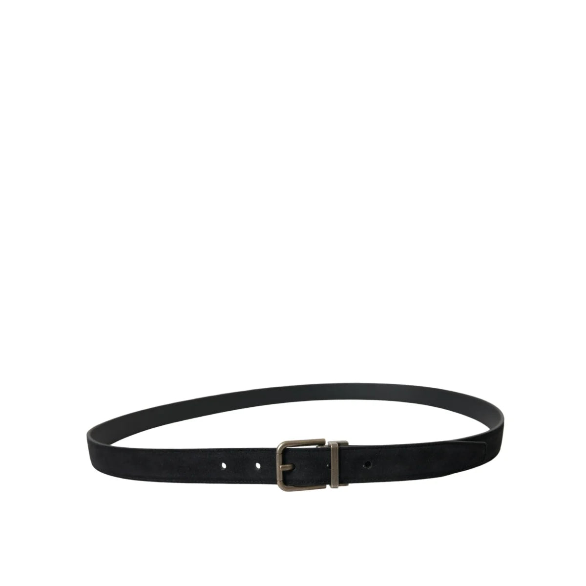 Dolce Gabbana Metal Buckle Belt in Luxurious Goat Leather &