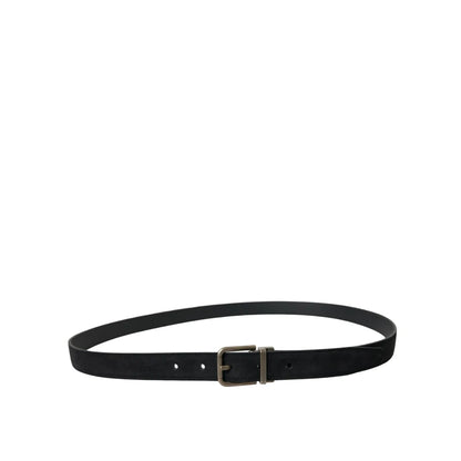 Dolce Gabbana Metal Buckle Belt in Luxurious Goat Leather &