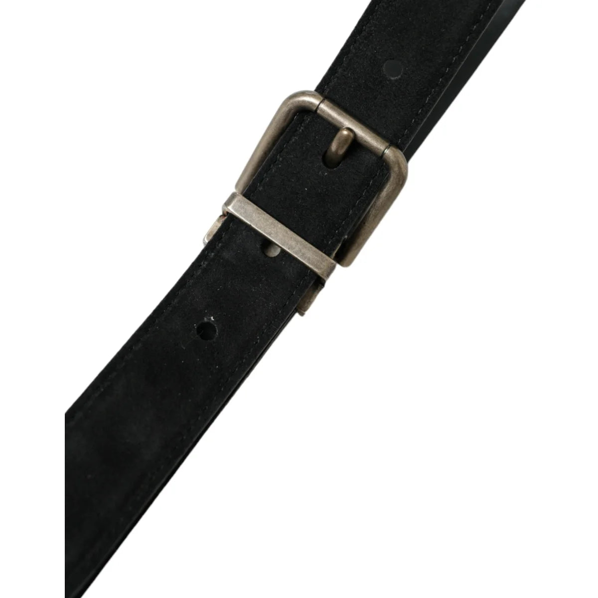 Dolce Gabbana Metal Buckle Belt in Luxurious Goat Leather &