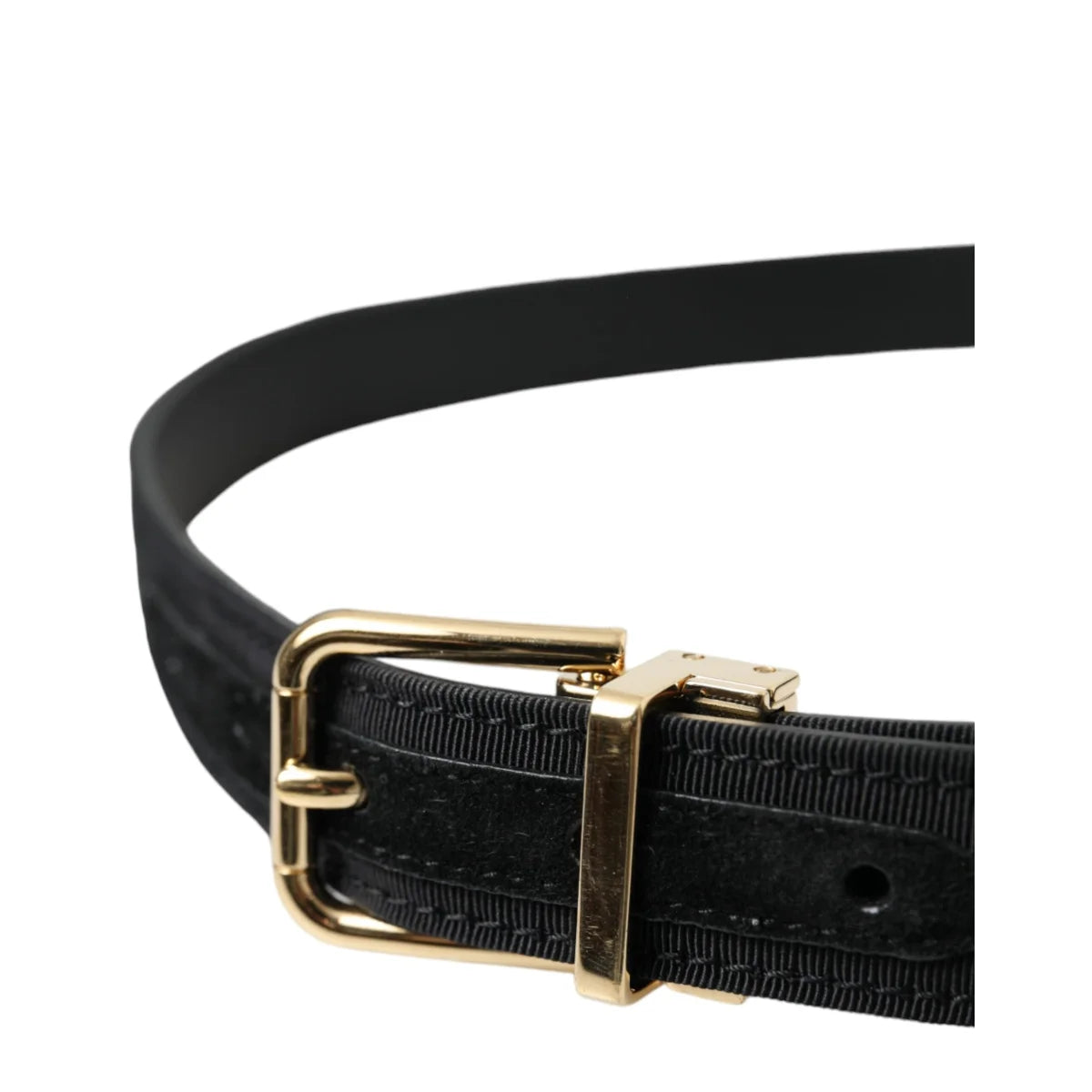 Dolce Gabbana Metal Buckle Belt in Luxurious Leather &