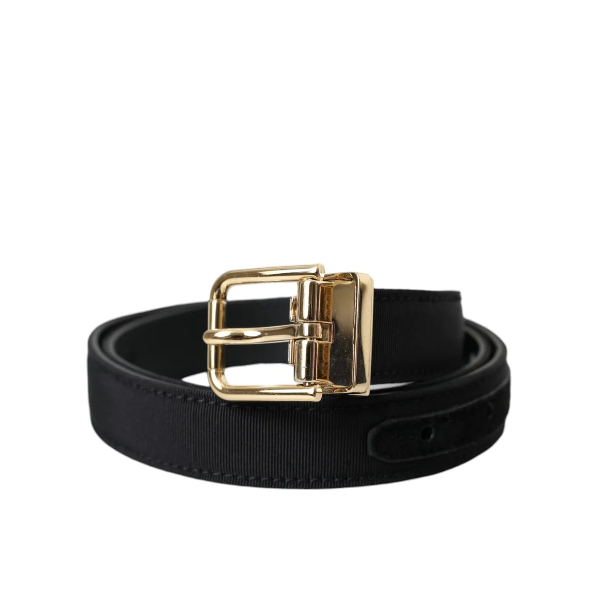 Dolce Gabbana Metal Buckle Belt in Luxurious Leather &