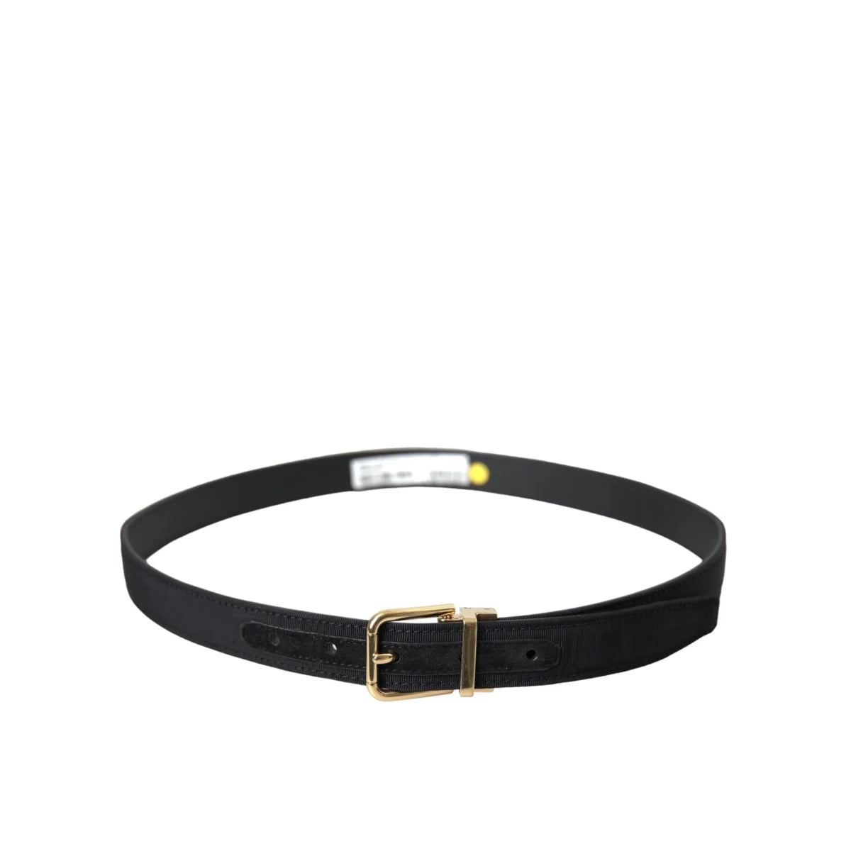 Dolce Gabbana Metal Buckle Belt in Luxurious Leather &