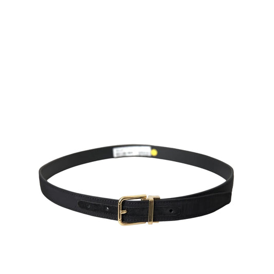 Dolce Gabbana Metal Buckle Belt in Luxurious Leather &