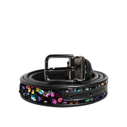 Dolce and Gabbana Metal Buckle Belt Unleashed in Luxe Leather &