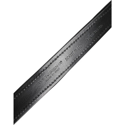 Dolce and Gabbana Metal Buckle Belt Unleashed in Luxe Leather &