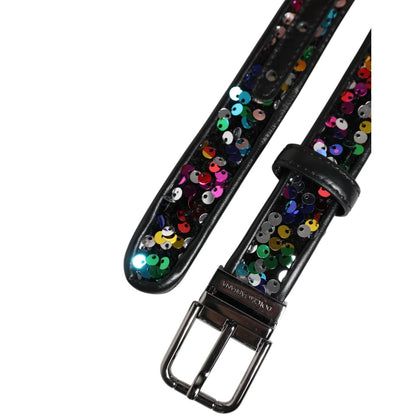 Dolce and Gabbana Metal Buckle Belt Unleashed in Luxe Leather &