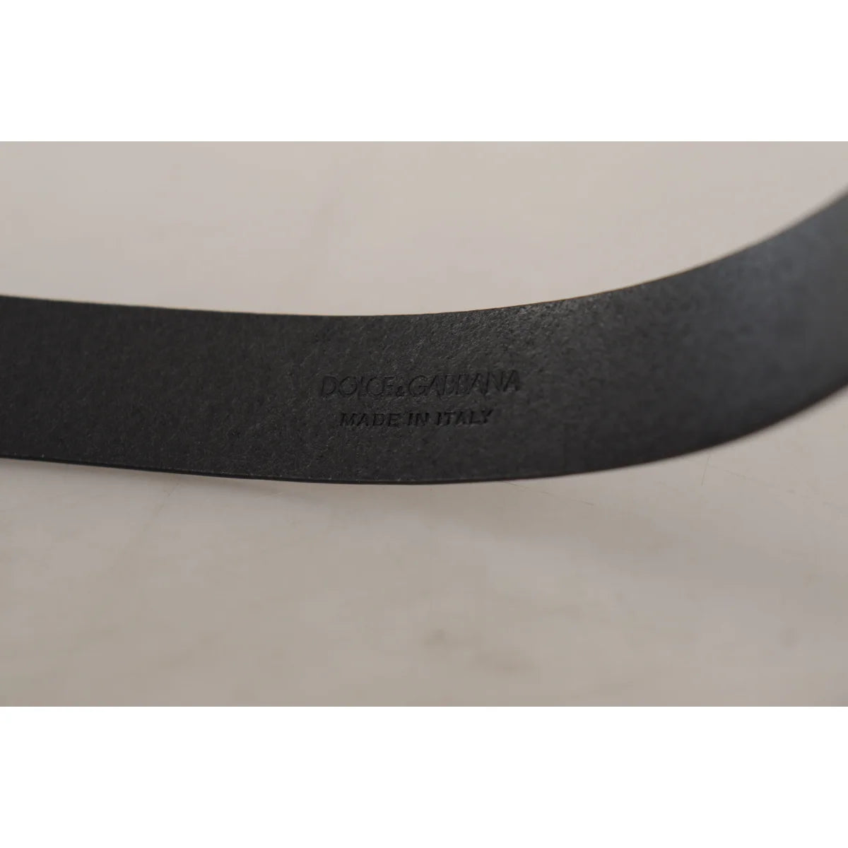 Dolce Gabbana Metal Buckle Leather Dress Belt Radiates Iconic Style &