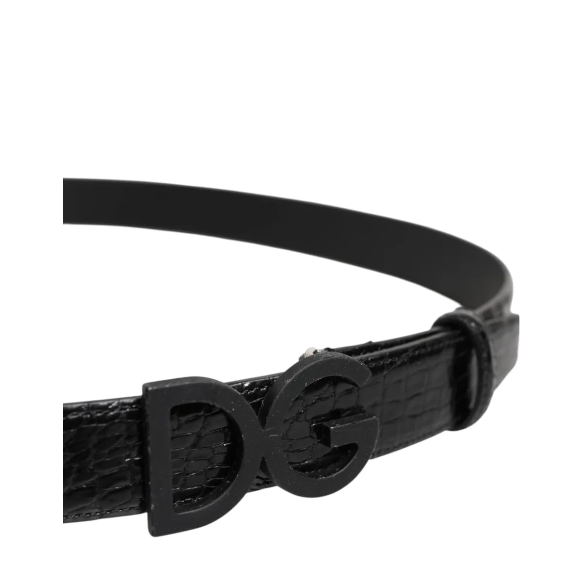 Dolce Gabbana Metal DG Buckle Belt Unleashed in Premium Leather &