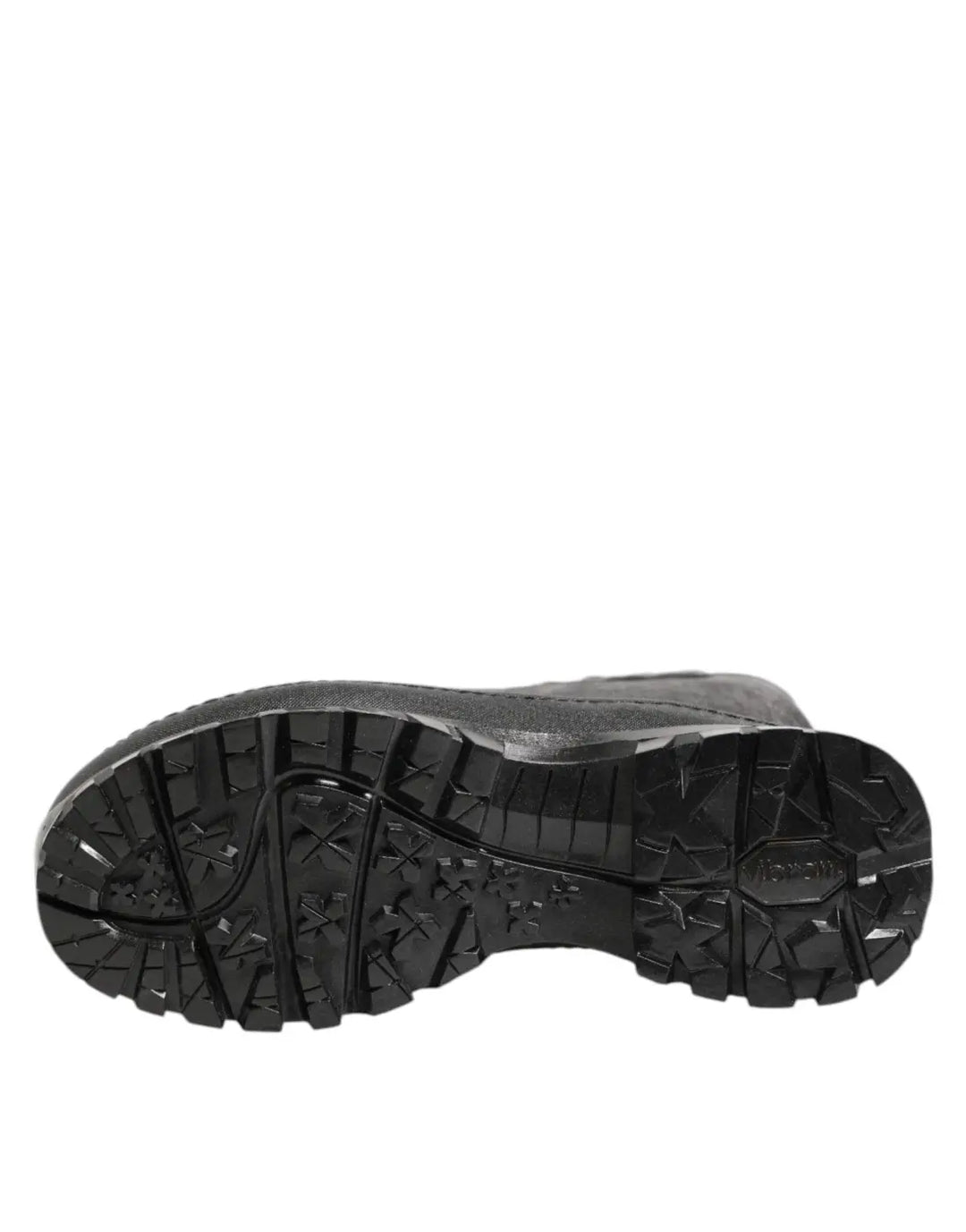 Dolce &amp; Gabbana Metallic Black Pull On Rain Boots Men Shoes