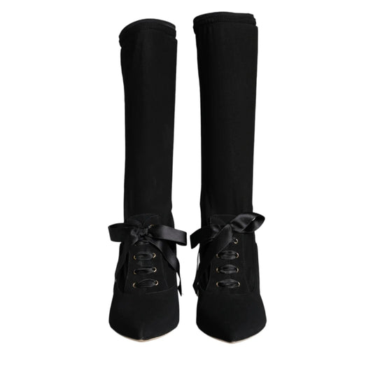 Dolce Gabbana Mid Calf Boots Sensation for Fashion Lovers &