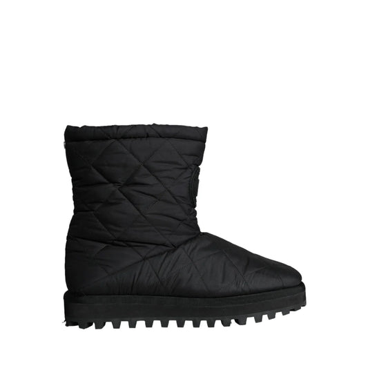 Dolce and Gabbana Mid Calf Padded Boots Luxury Style Redefined &