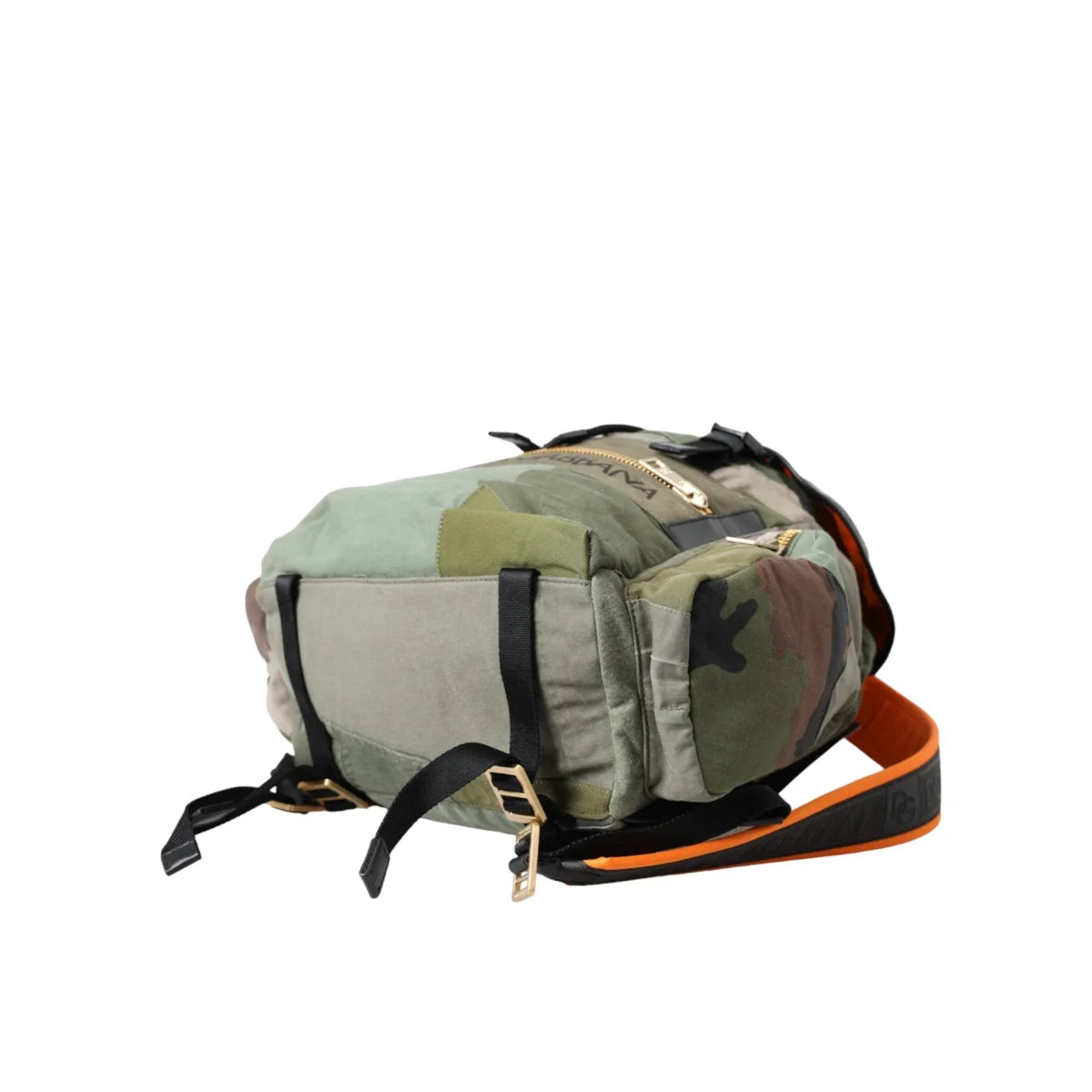 Dolce Gabbana Military Camouflage Drawstring Closure Backpack &