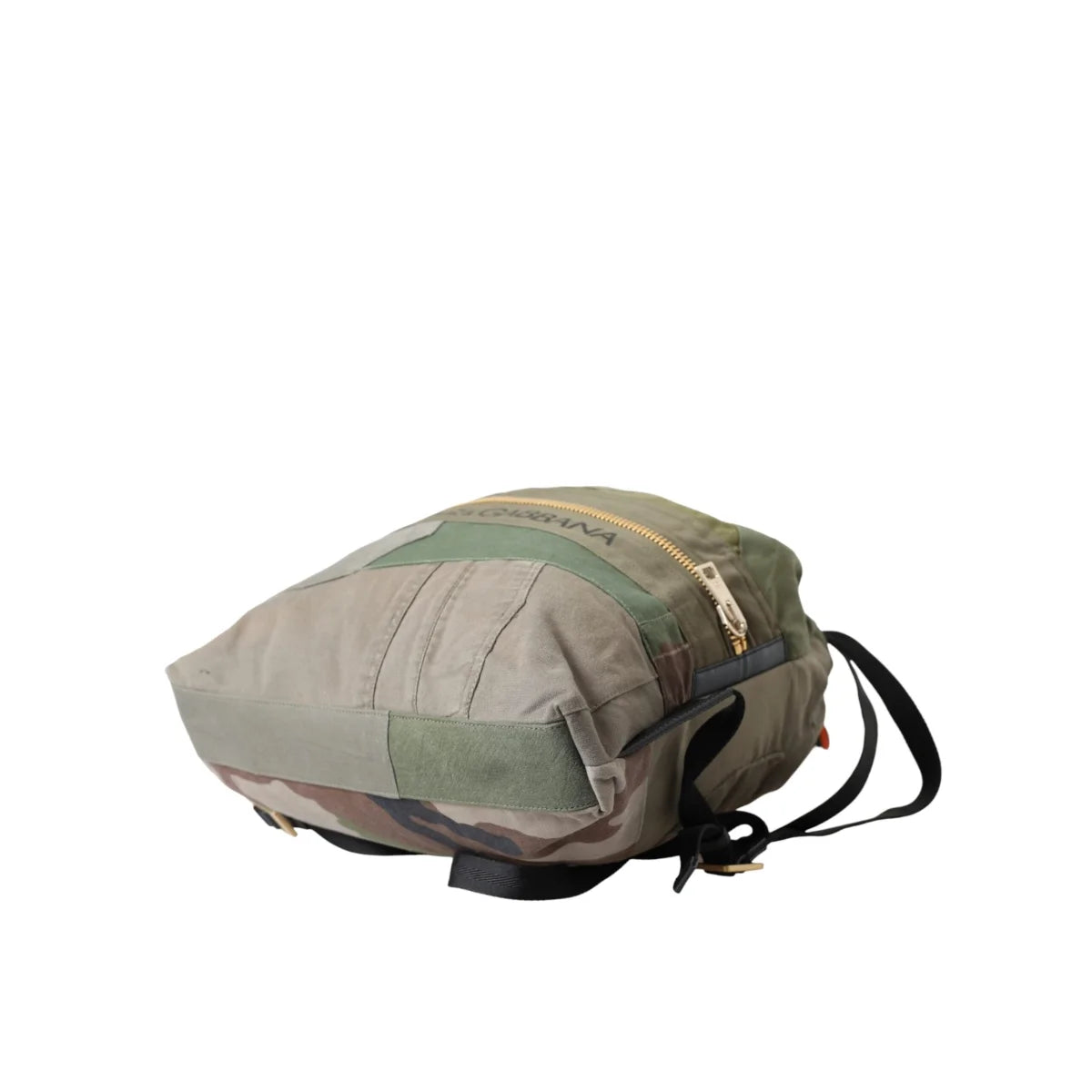 Dolce & Gabbana Military Green Backpack with Drawstring Closure