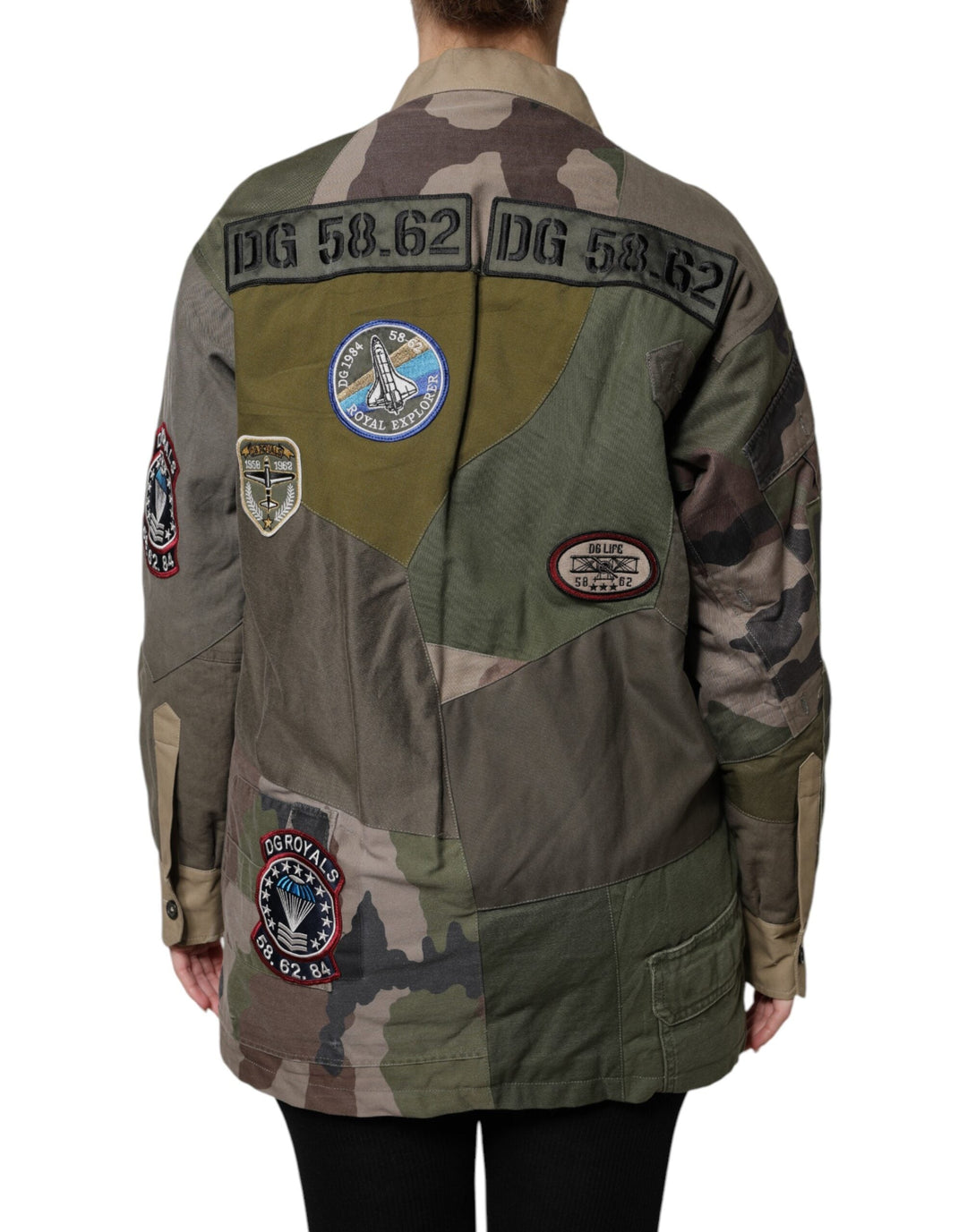 Dolce &amp; Gabbana Coats Jackets - Military Green Cotton Button Down Jacket