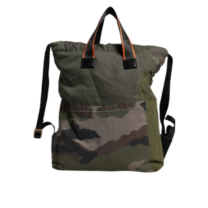 Dolce Gabbana Military Green Drawstring Closure Backpack &