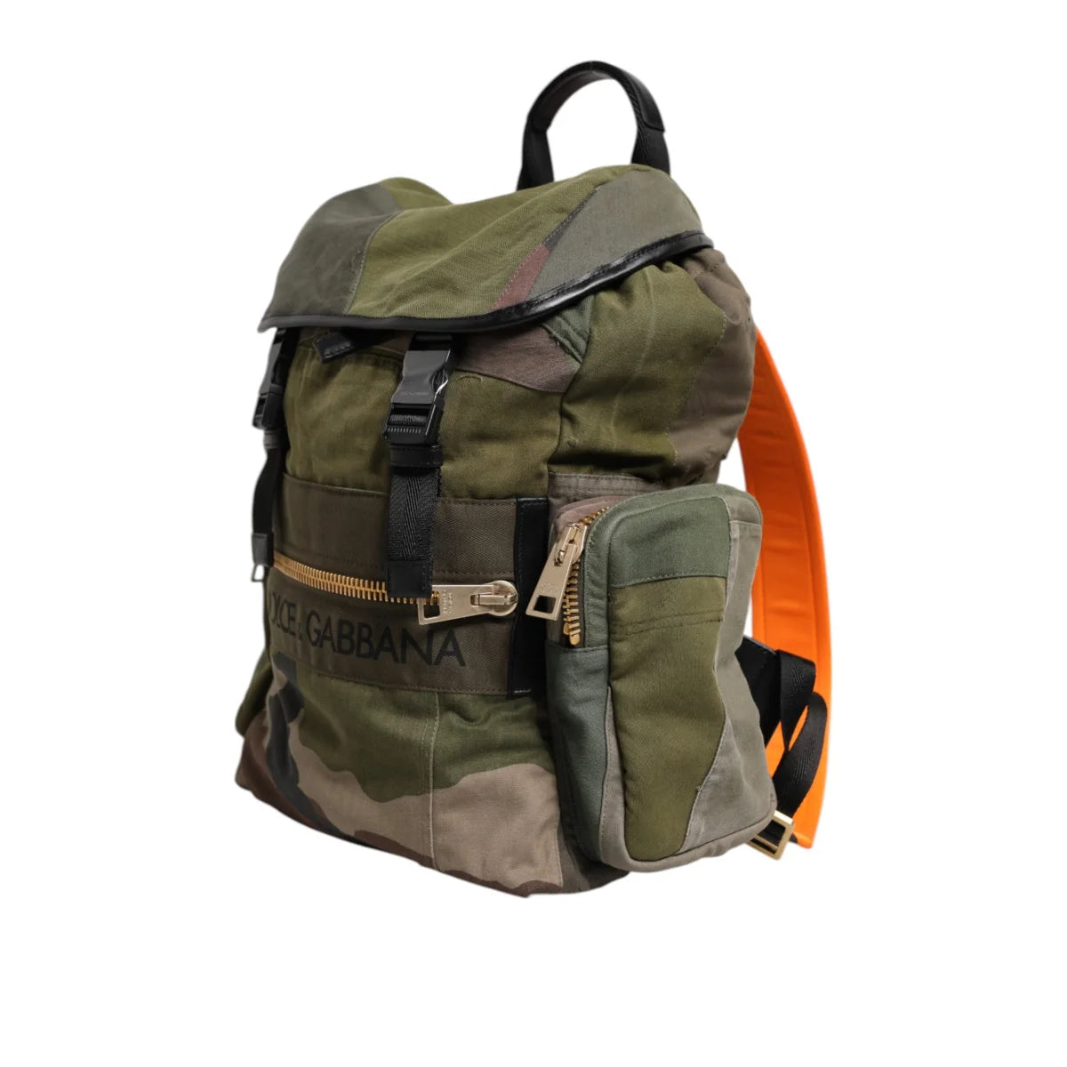 Dolce & Gabbana Military Green Rucksack with Drawstring Closure