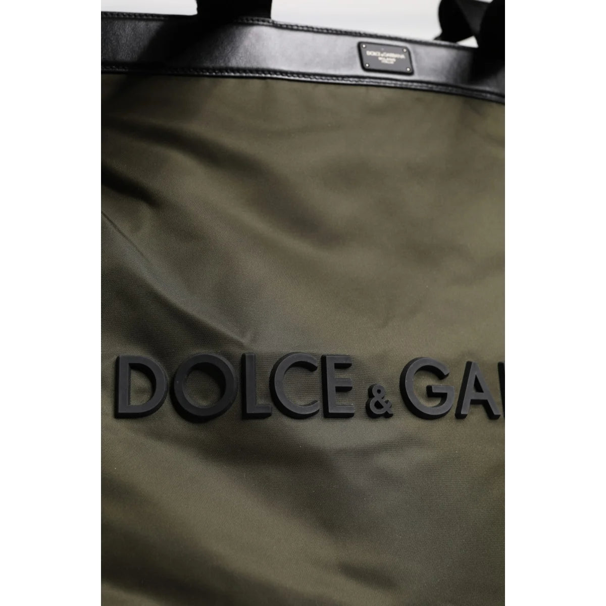 Dolce Gabbana Military Green Tote Bag with Shoulder Strap &