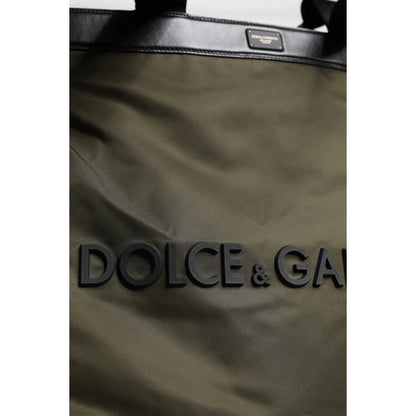 Dolce Gabbana Military Green Tote Bag with Shoulder Strap &