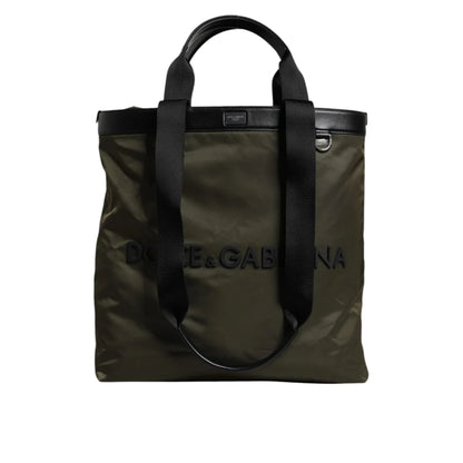 Dolce Gabbana Military Green Tote Bag with Shoulder Strap &