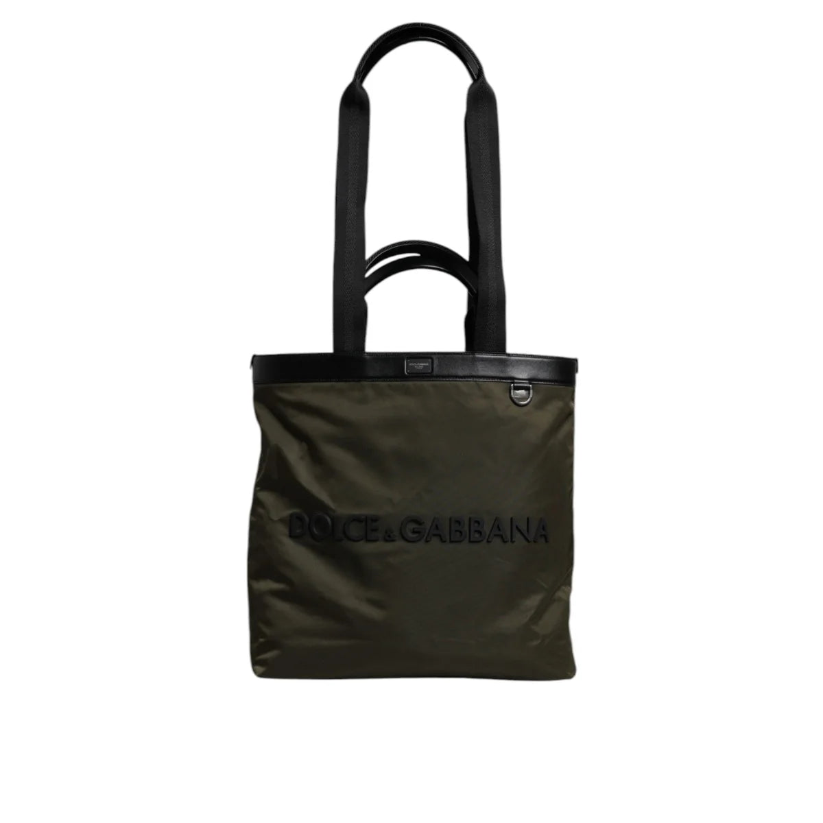 Dolce Gabbana Military Green Tote Bag with Shoulder Strap &