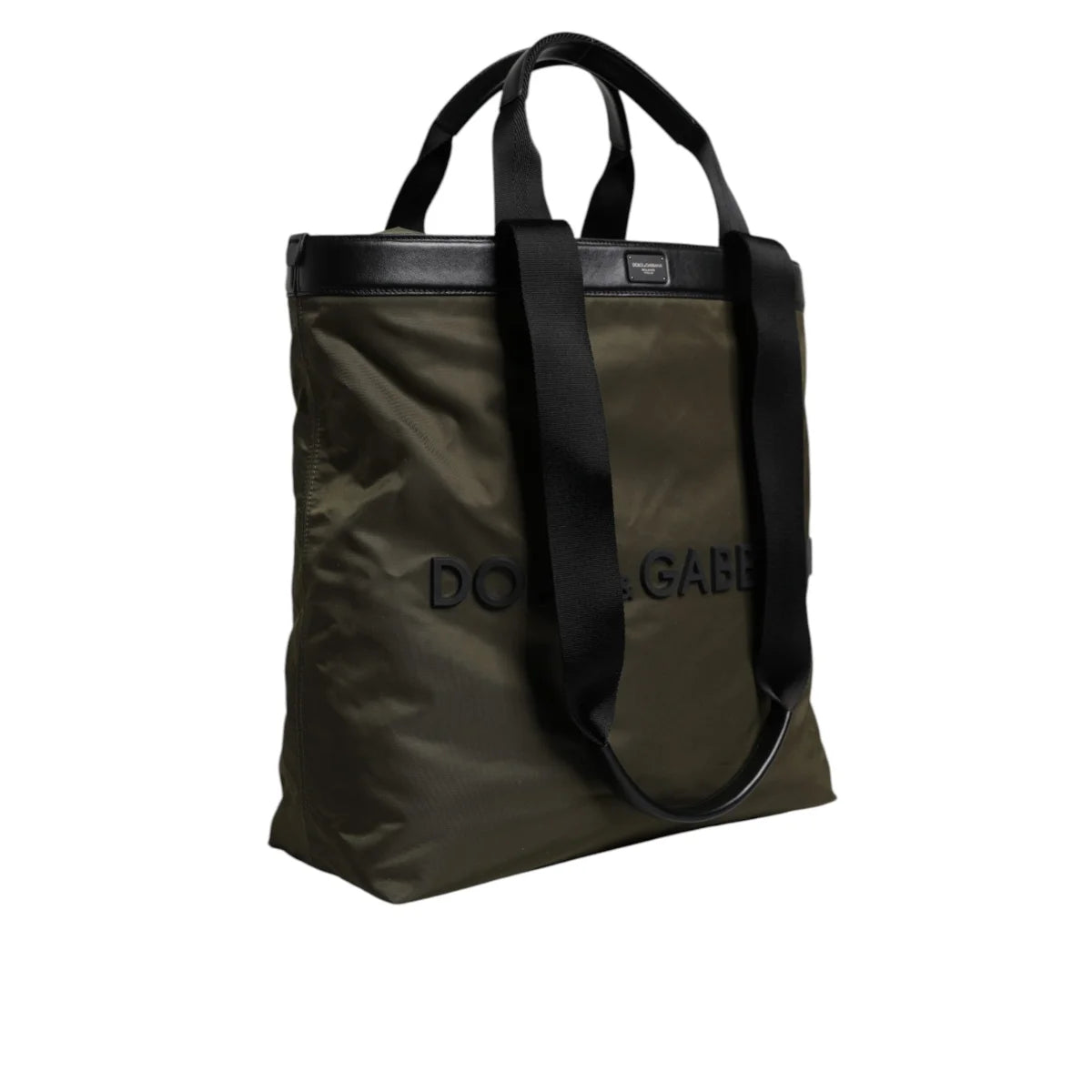 Dolce Gabbana Military Green Tote Bag with Shoulder Strap &