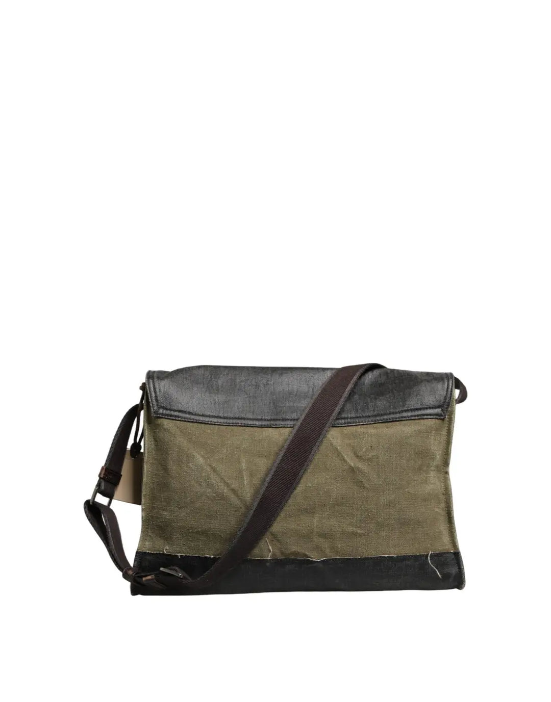 Dolce &amp; Gabbana Military Green Two Tone Messenger Shoulder Borse Men Bag