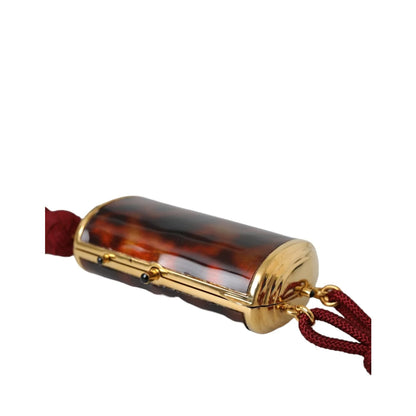 Dolce and Gabbana Mini Mirror Tassel Neck Strap Luxe Accessory &