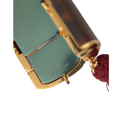 Dolce and Gabbana Mini Mirror Tassel Neck Strap Luxe Accessory &