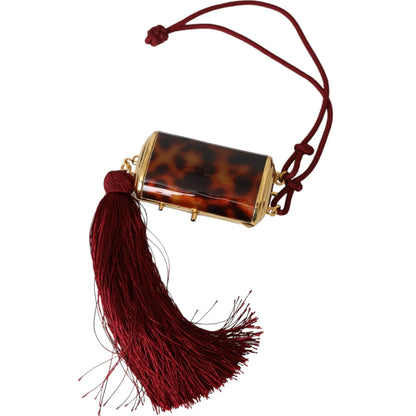 Dolce and Gabbana Mini Mirror Tassel Neck Strap Luxe Accessory &