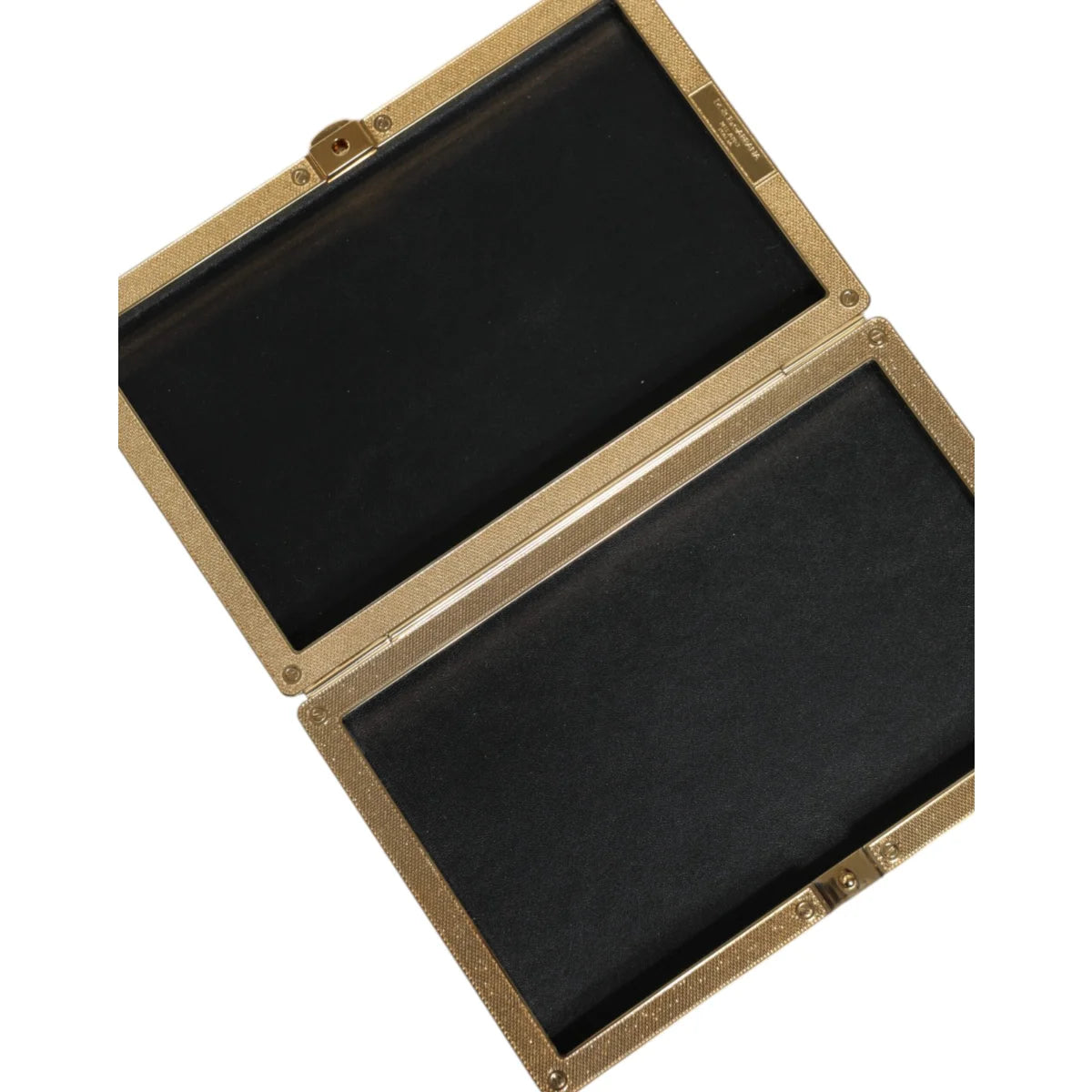 Dolce Gabbana Miniature Clutch Black Leather Purse New with Tags &