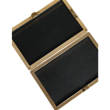 Dolce Gabbana Miniature Clutch Black Leather Purse New with Tags &