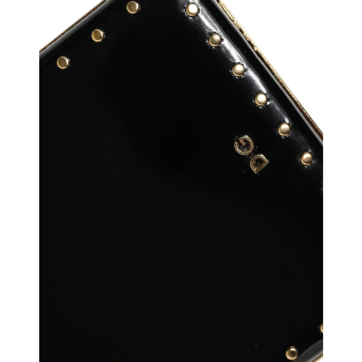 Dolce Gabbana Miniature Clutch Black Leather Purse New with Tags &