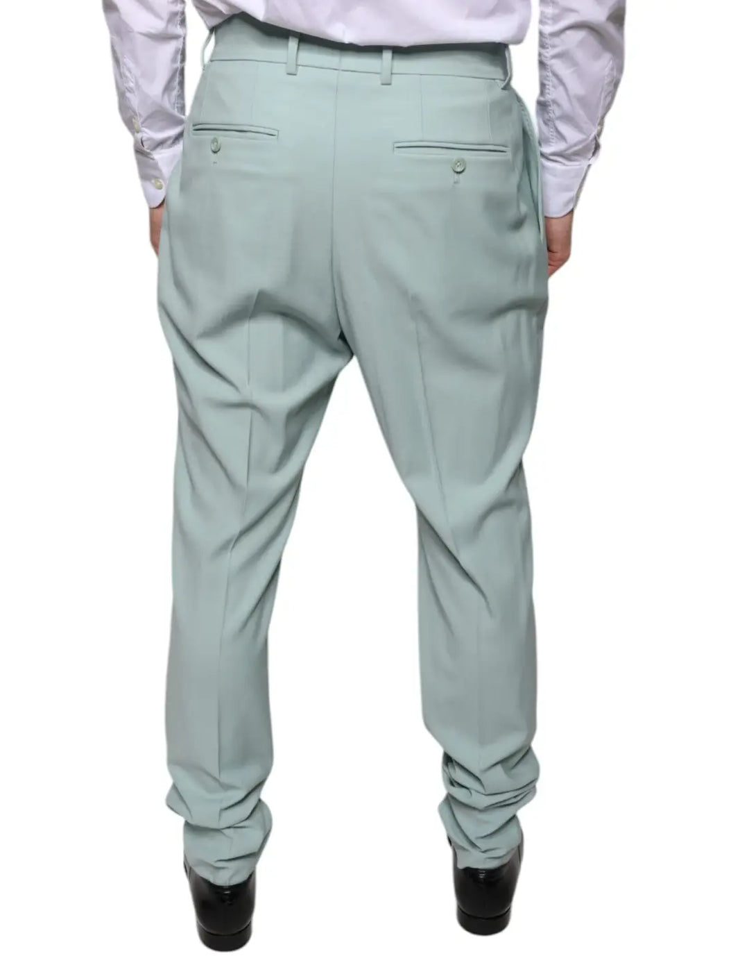 Dolce &amp; Gabbana Mint Green Cotton Dress Pants