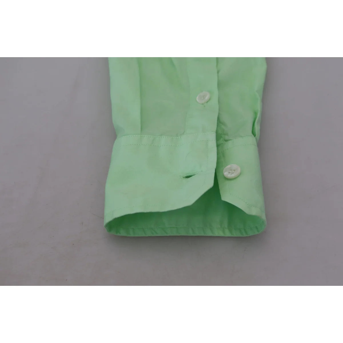 Dolce & Gabbana Mint Green Long Sleeves Button Down Shirt