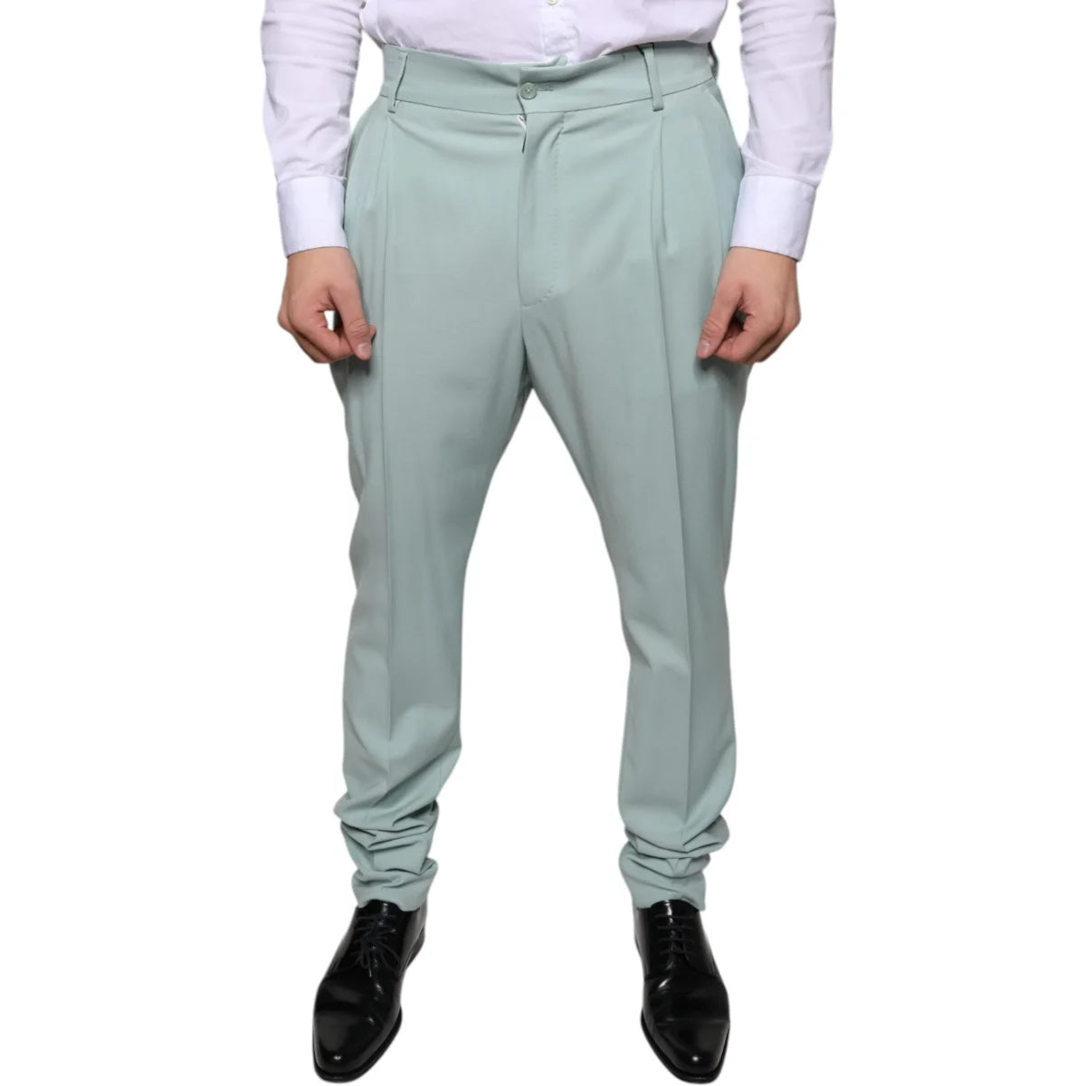 Dolce and Gabbana Mint Green Skinny Dress Pants Sensation &