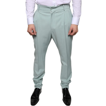 Dolce and Gabbana Mint Green Skinny Dress Pants Sensation &