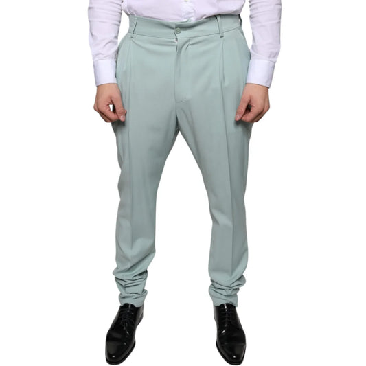 Dolce and Gabbana Mint Green Skinny Dress Pants Sensation &