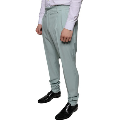 Dolce and Gabbana Mint Green Skinny Dress Pants Sensation &