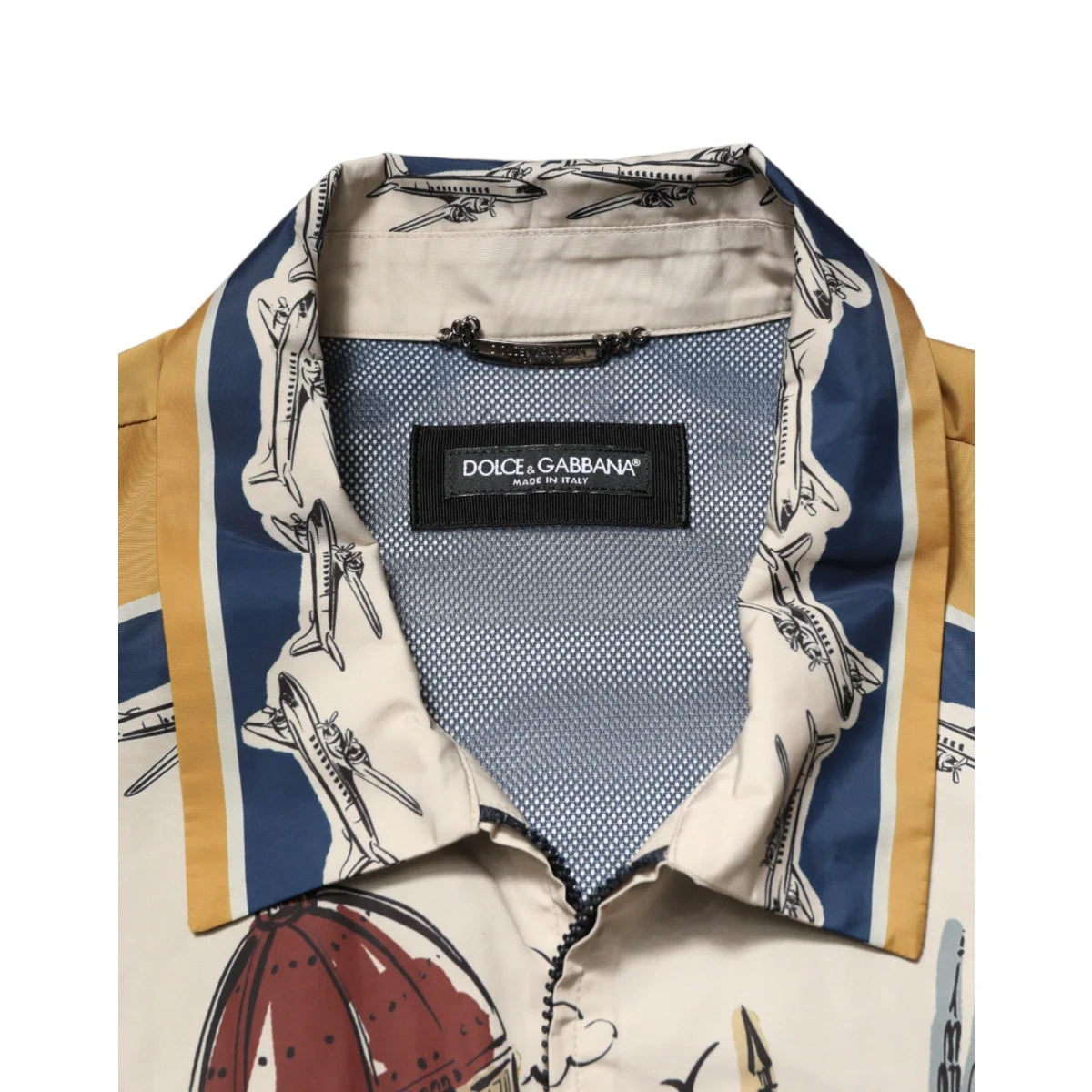 Dolce & Gabbana Motif Bomber Jacket Multicolor Italian Style