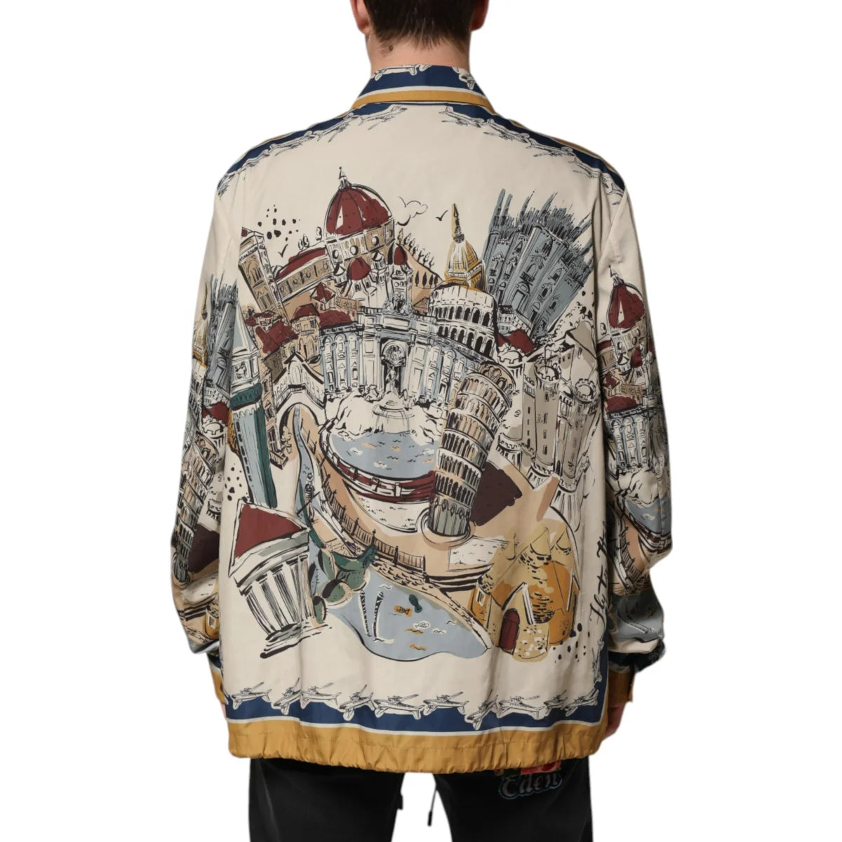 Dolce & Gabbana Motif Bomber Jacket Multicolor Italian Style