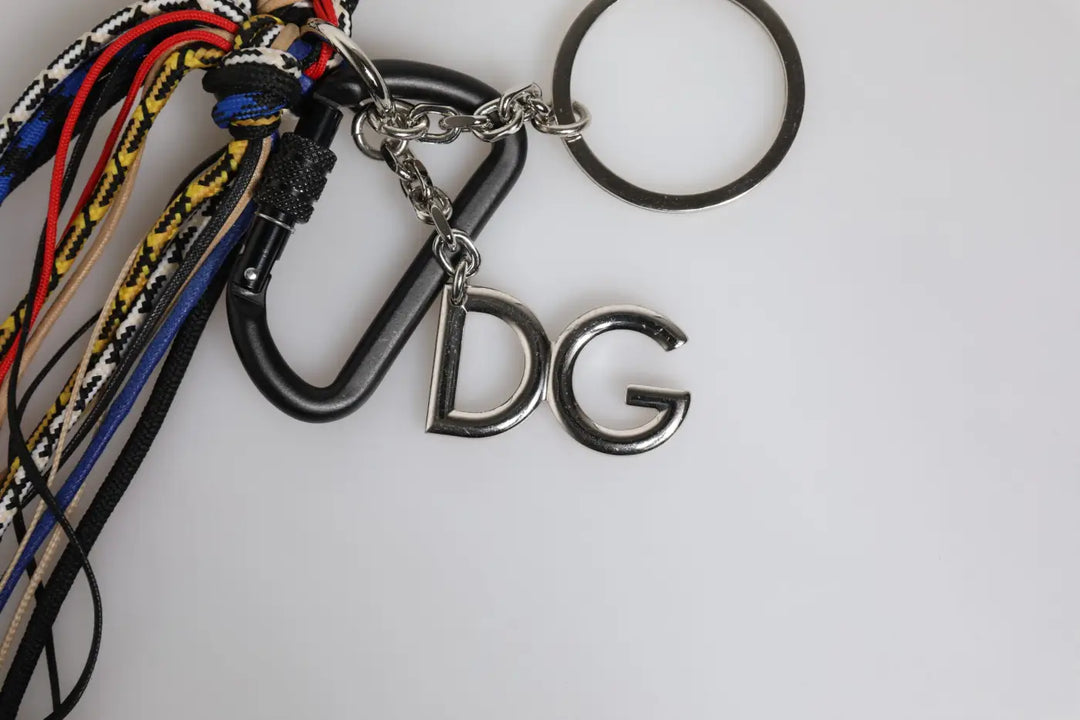 Dolce &amp; Gabbana Multicolor Braided Rope Logo Bag Shoulder Strap