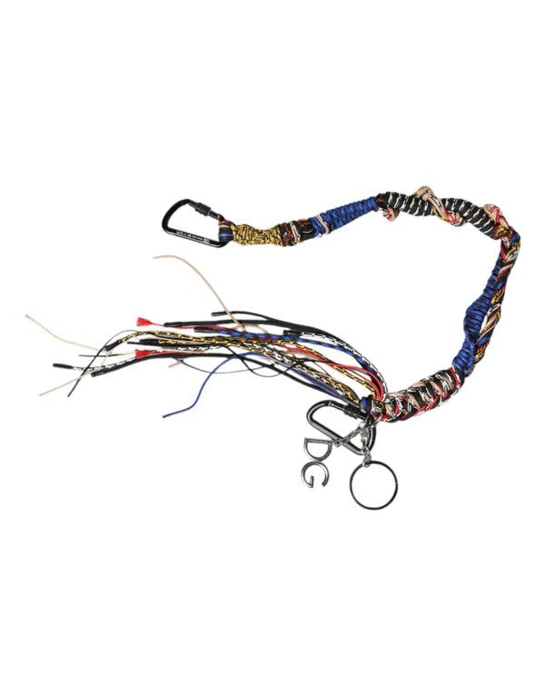 Dolce & Gabbana - Multicolor Braided Rope Logo Bag Shoulder Strap