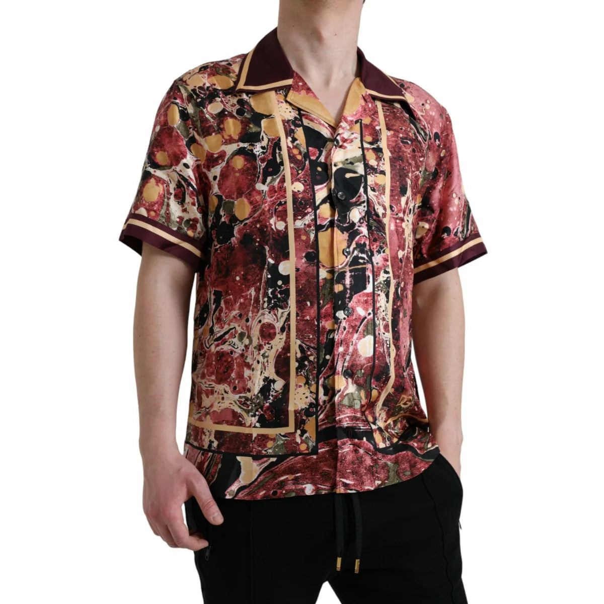 Dolce & Gabbana Multicolor Button Casual Shirt Classic Style