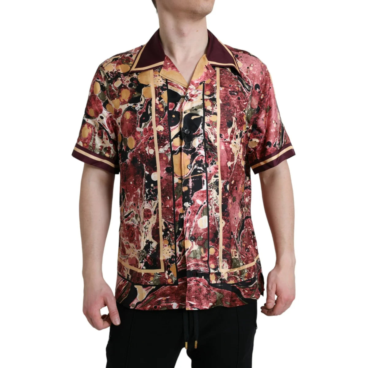 Dolce & Gabbana Multicolor Button Casual Shirt Classic Style