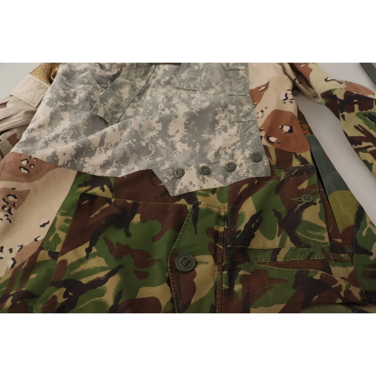 Dolce & Gabbana Multicolor Button Down Patchwork Shirt