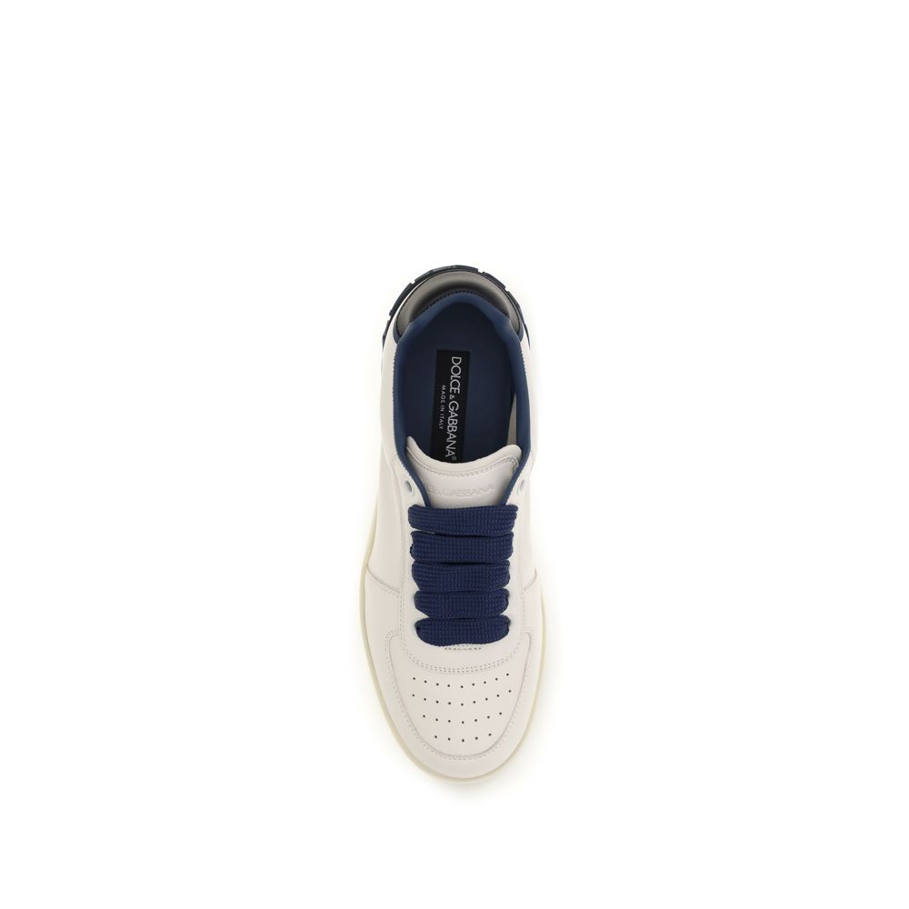 Dolce &amp; Gabbana Multicolor Calf Leather Bos Taurus Low Top Sneakers